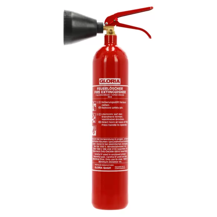 Gloria Feuerlöscher KS 2 ST - 2 kg, Löschmittel: Kohlendioxid
