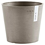 Ecopots Amsterdam Pflanztopf Mini (Außenmaß (Ø x H): 17 x 14,9 cm, Kunststoff, Braungrau) | BAUHAUS