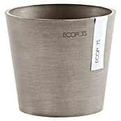 Ecopots Amsterdam Pflanztopf Mini (Außenmaß (Ø x H): 13 x 11,4 cm, Kunststoff, Braungrau) | BAUHAUS