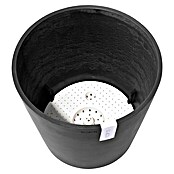 Ecopots Amsterdam Pflanzkübel rund (Außenmaß (Ø x H): 40 x 35 cm, Kunststoff, Dunkelgrau, Mit Bewässerungssystem) | BAUHAUS