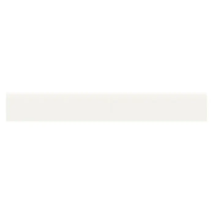Sockelfliese Super White - 7,2 x 59,8 cm, Weiß, Glänzend - Elegante weiße Leinwand mit schwarzem Rahmen, perfekt für Präsentationen oder Heimkino. Bietet eine klare und helle Bildqualität.