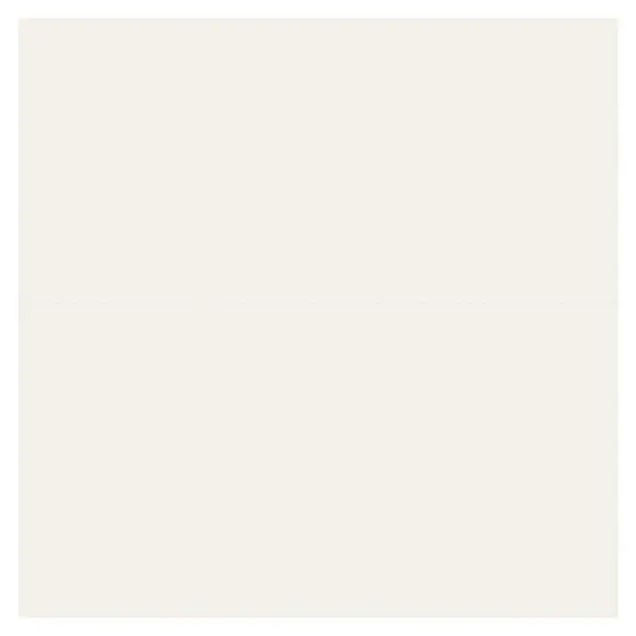 Feinsteinzeugfliese Super White - 59,8 x 59,8 cm, Weiß, Matt - Ein schlichtes, quadratisches Bild mit einem cremefarbenen Hintergrund, umgeben von einem schwarzen Rahmen, ideal für minimalistische Designs.