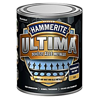 Hammerite Metall-Schutzlack Ultima (RAL 5003, Saphirblau, 750 ml, Matt)