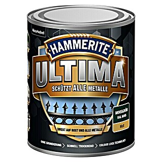 Hammerite Metall-Schutzlack Ultima (RAL 6005, Mattmoosgrün, 750 ml, Matt)
