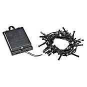 Konstsmide LED-Lichterkette (Außen, Lichtfarbe: Warmweiß, Anzahl Leuchtmittel: 40 Stk., Batteriebetrieben, Schwarz) | BAUHAUS
