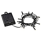 Konstsmide LED-Lichterkette (Außen, Lichtfarbe: Warmweiß, Anzahl Leuchtmittel: 20 Stk., Batteriebetrieben, Schwarz) | BAUHAUS