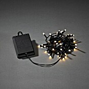 Konstsmide LED-Lichterkette (Außen, Lichtfarbe: Warmweiß, Anzahl Leuchtmittel: 40 Stk., Batteriebetrieben, Schwarz) | BAUHAUS