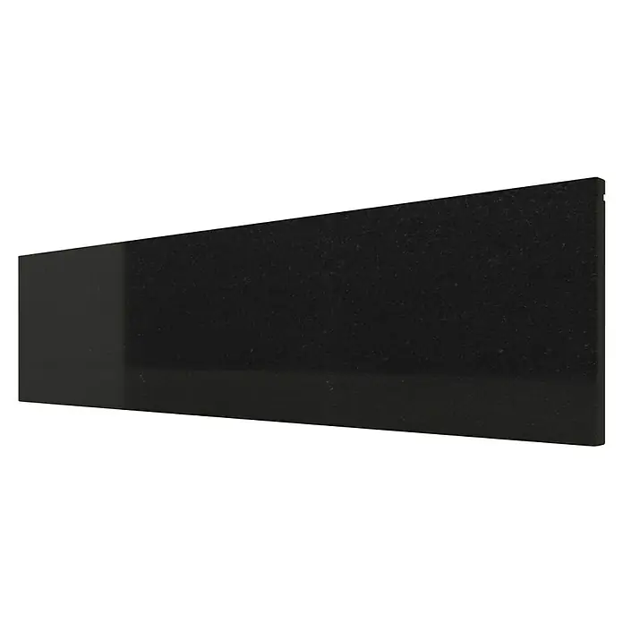 Fensterbank King Black - 101 x 20 x 2 cm, Schwarz, Naturstein, Gabbro - Elegante schwarze Küchenarbeitsplatte mit feiner Textur, ideal für moderne Küchendesigns.