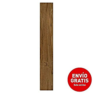 Suelo de vinilo SPC Kobu (1.220 x 182 x 5,2 mm, Marrón oscuro, Efecto madera)