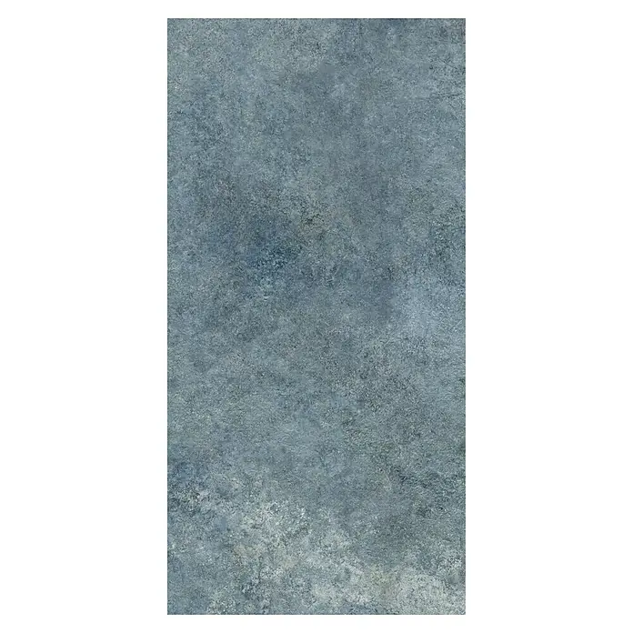 Feinsteinzeugfliese Blue Ocean - 59,7 x 119,7 cm, Blau, Matt - Graue Keramikfliese mit marmorierter Textur. Ideal für moderne Badezimmer und Küchen mit ihrem eleganten, robusten Design.