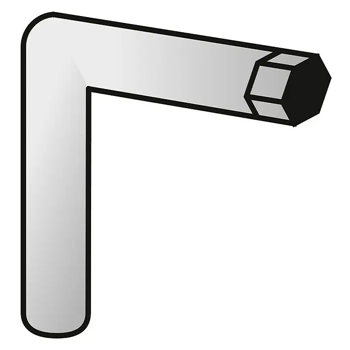 Scholz System Steckschlüssel - Metall - Ein Inbusschlüssel mit einem Sechskantkopf, der für Schrauben und Muttern verwendet wird. Praktisch und robust für den täglichen Gebrauch.