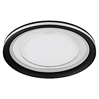 Globo Okrugla stropna LED svjetiljka Clarino (18 W, Ø x V: 30 x 5,5 cm, Bijela, Topla bijela)