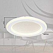 Globo LED-Deckenleuchte rund TINI (18 W, Ø x H: 29,7 x 4,7 cm, Weiß, Neutralweiß) | BAUHAUS