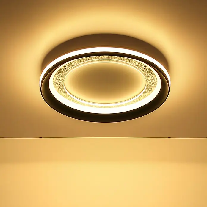 Globo LED-Deckenleuchte rund CLARINO - 18 W, Ø x H: 30 x 5,5 cm, Weiß, Warmweiß - Moderne LED-Deckenleuchte mit kreisförmigem Design, ideal für stilvolle Innenräume. Helle und energieeffiziente Beleuchtung.
