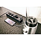 Brennenstuhl Stekkerdoos Ecolor met USB (4 voudig, Zwart, Kabellengte: 1,5 m, Met schakelaar) | BAUHAUS