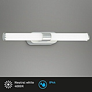 Briloner LED-Spiegelleuchte RUNT (7 W, L x B x H: 40 x 4,5 x 6,5 cm, Chrom-matt, Neutralweiß)