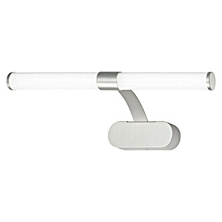 Briloner LED-Spiegelleuchte RUNT (6 W, L x B x H: 40 x 10 x 16,5 cm, Chrom-matt, Neutralweiß)