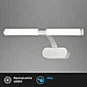 Briloner LED-Spiegelleuchte RUNT (6 W, L x B x H: 40 x 10 x 16,5 cm, Chrom-matt, Neutralweiß) | BAUHAUS