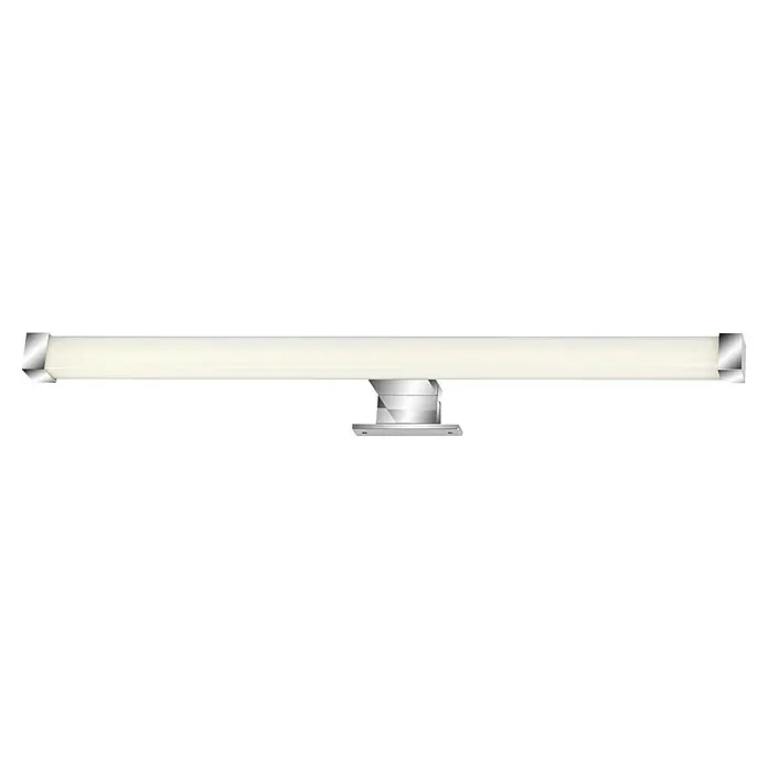 Briloner LED-Spiegelleuchte REPENS - 10 W, L x B x H: 52,5 x 10,3 x 4 cm, Chrom, Neutralweiß - Die LED-Spiegelleuchte in Silber bietet helles Licht. Ideal für Badezimmer oder Ankleidezimmer. Stilvolles Design sorgt für modernes Ambiente.