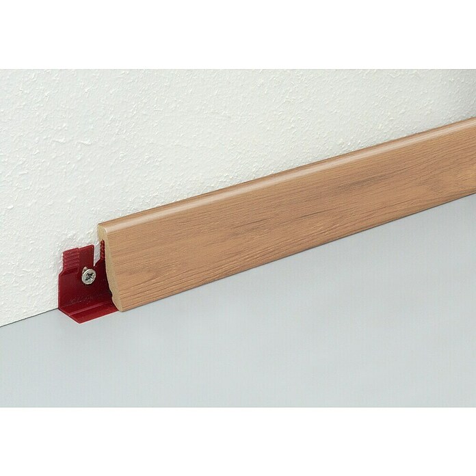 Profiles and more Sockelleiste FU147H (2 400 x 18,5 x 38,5 mm, Vollholz, Farbe: Mühltal Eiche) | BAUHAUS