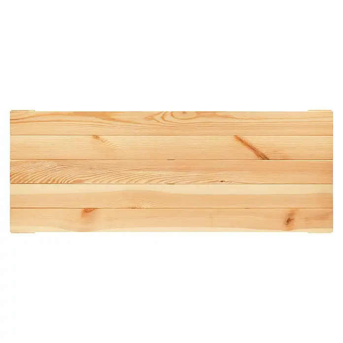 Regalux Regalsystem Heavy Regalboden - L x B: 120 x 46,8 cm, Holz - Helle Holzpaneele mit einer deutlichen Maserung, ideal für rustikale Wandverkleidungen oder Möbelbau. Natürliche Optik und warme Ausstrahlung.