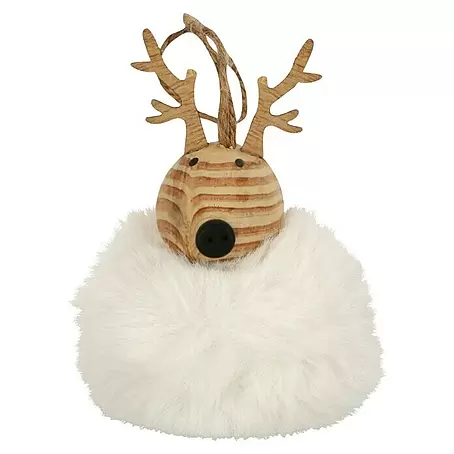Christbaumschmuck Ponpon Hirsch