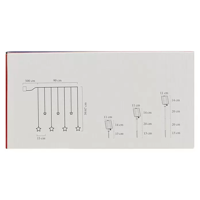 Konstsmide LED-Weihnachtsdekoleuchte - Farblos, Solarbetrieben, LED - Draufsicht