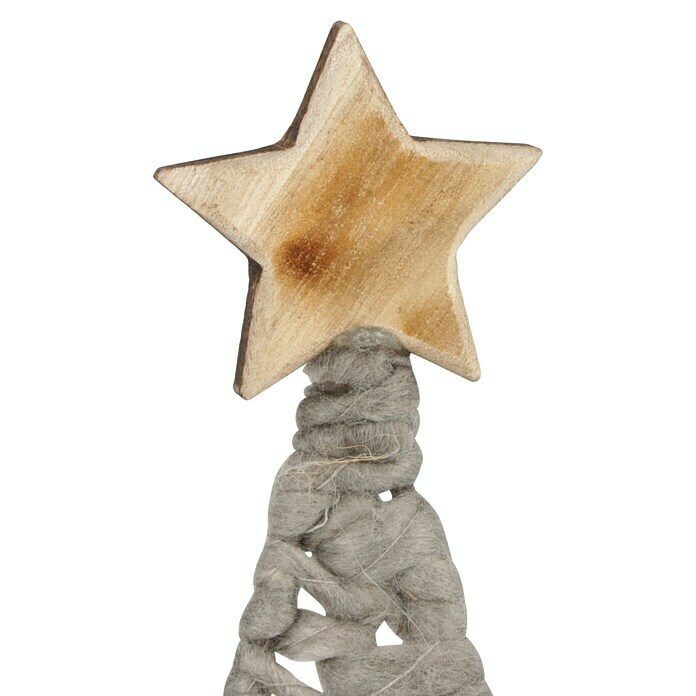 Holz-Weihnachtsbaum (Grau, Jute, Höhe: 44,5 cm) | BAUHAUS