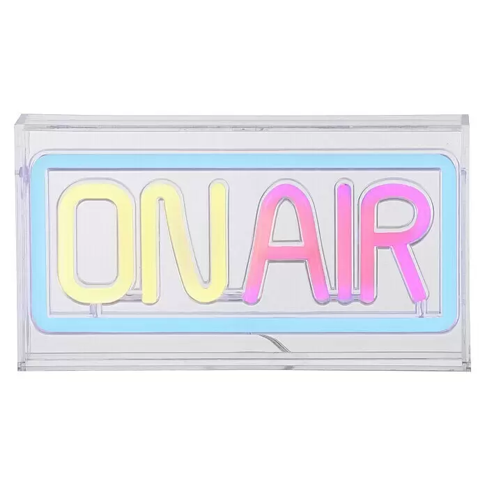Just Light LED-Dekoleuchte Neon On AirNeon On Air, L x B x H: 8,5 x 29,5 x 24 cm, Netzbetrieben