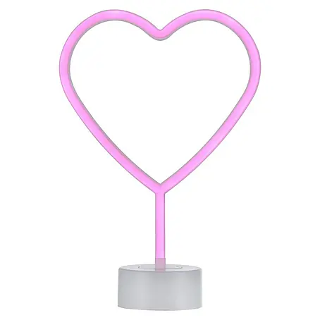 Just Light  LED-Dekoleuchte Neon Herz
