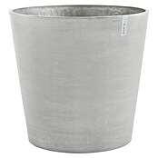 Ecopots Amsterdam Pflanzkübel rund Wheels (Außenmaß (Ø x H): 60 x 56 cm, Kunststoff, Weiß, Grau, Ausstattung Pflanzgefäß: Rollen) | BAUHAUS