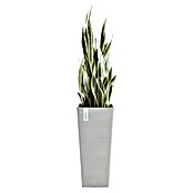 Ecopots Rotterdam Pflanzsäule eckig (Außenmaß (L x B x H): 32 x 32 x 70 cm, Kunststoff, Weiß, Grau) | BAUHAUS