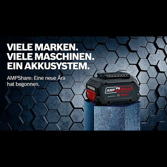 Bosch Professional AMPShare 18V Akku-Säbelsäge GSA 18 V-LI C L-Boxx - 18 V, Ohne Akku, 3.050 /min, Koffer - AmpShare Akkuallianz