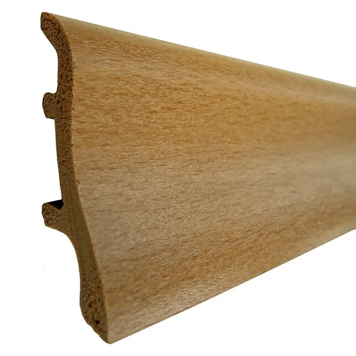 Döllken Sockelleiste Classic 50 - 250 cm x 22 mm x 50 mm, Eiche Dunkel - Holzfarbene Sockelleiste mit Profilierung für einen sauberen Übergang zwischen Wand und Boden. Attraktives Design für jeden Raum.
