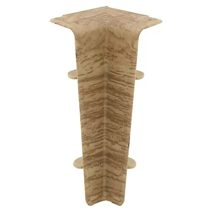 Döllken Innenecke Cubica 60 SLK - Royal Elm, 2 Stk. - Hellbraunes Eckprofil in Holzoptik mit seitlichen Befestigungslaschen.