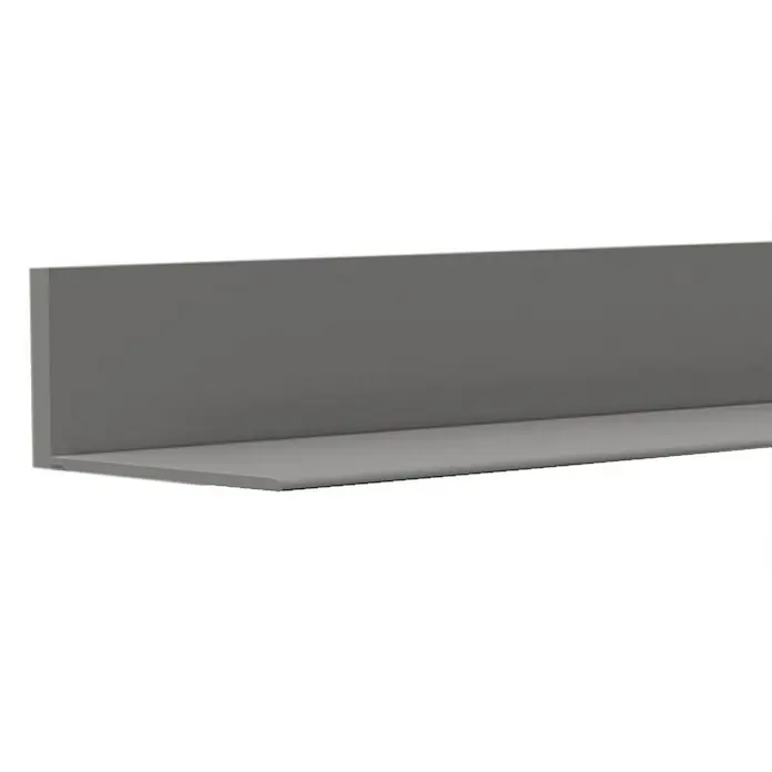 Döllken Sockelleiste SK - 5 m x 18 mm x 18 mm, Grau - Graues, L-förmiges Profil. Ideal für Wandgestaltung oder Regale. Die schlichte Formgebung und Farbe passen zu vielen Einrichtungsstilen.