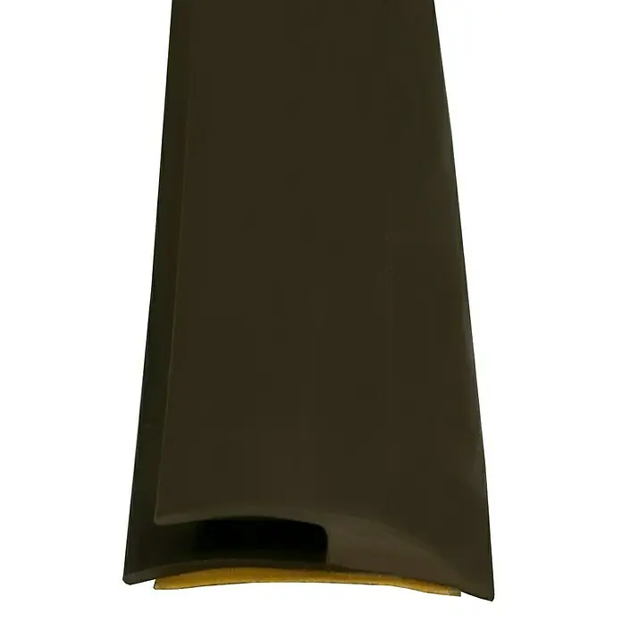 Döllken Einfassleiste - 100 x 32 x 5 mm, Braun - Dunkelbraune Zierleiste mit glänzender Oberfläche und abgerundeter Form für den Innenraum oder die Möbelgestaltung.