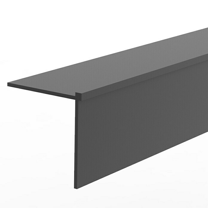 Döllken Winkelleiste 20 (260 cm x 20 mm x 20 mm, Schwarzmetallic)