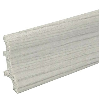 Döllken Sockelleiste Classic 50 (250 cm x 22 mm x 50 mm, Esche Grau)