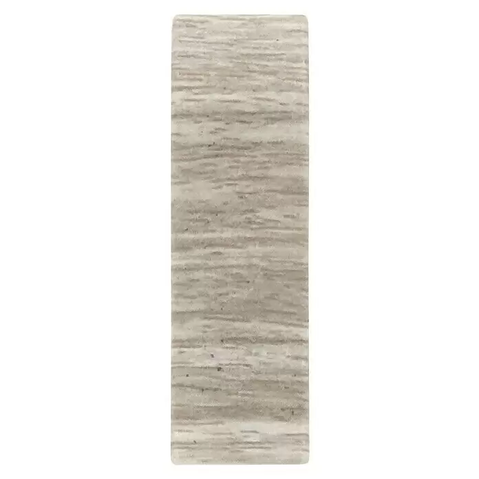 Döllken Übergangskappe Classic 50 - Eiche Sard, 2 Stk., Passend für: Kabelkanal-Sockelleiste Classic 50 - Helles beige-graues rechteckiges Materialmuster mit horizontaler Maserung.
