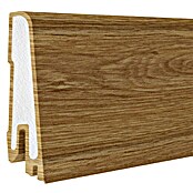 Döllken Sockelleiste USL 60 Clip (250 cm x 17 mm x 60 mm, Kunststoff, Eiche Champagner) | BAUHAUS