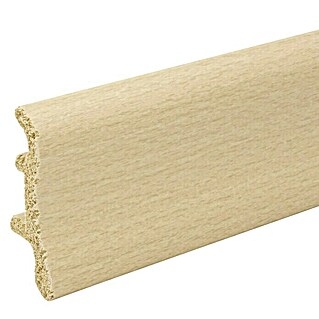 Döllken Sockelleiste Classic 50 (250 cm x 22 mm x 50 mm, Buche Hell)