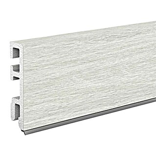 Döllken Sockelleiste Cubica 60 SK (250 cm x 14 mm x 60 mm, Hartschaum, White Oak)