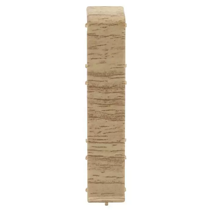 Döllken Übergangskappe Cubica SLK 60 - Royal Elm, 2 Stk. - Hellbeiger Holzoptik-Rechteckstreifen mit Seitenlaschen.