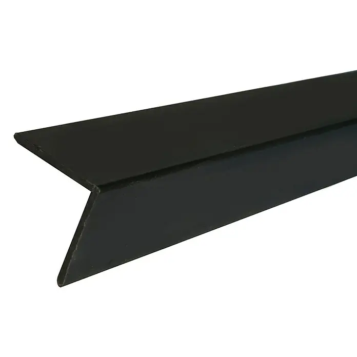 Döllken Winkelleiste - 250 cm x 20 mm x 20 mm, Schwarz - Schwarzes Winkelprofil aus Metall, ideal für robuste Konstruktionen und präzise Abschlüsse in verschiedenen Anwendungen.