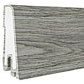 Döllken Sockelleiste USL 60 Clip (250 cm x 17 mm x 60 mm, Kunststoff, Smoky Oak Pewter) | BAUHAUS