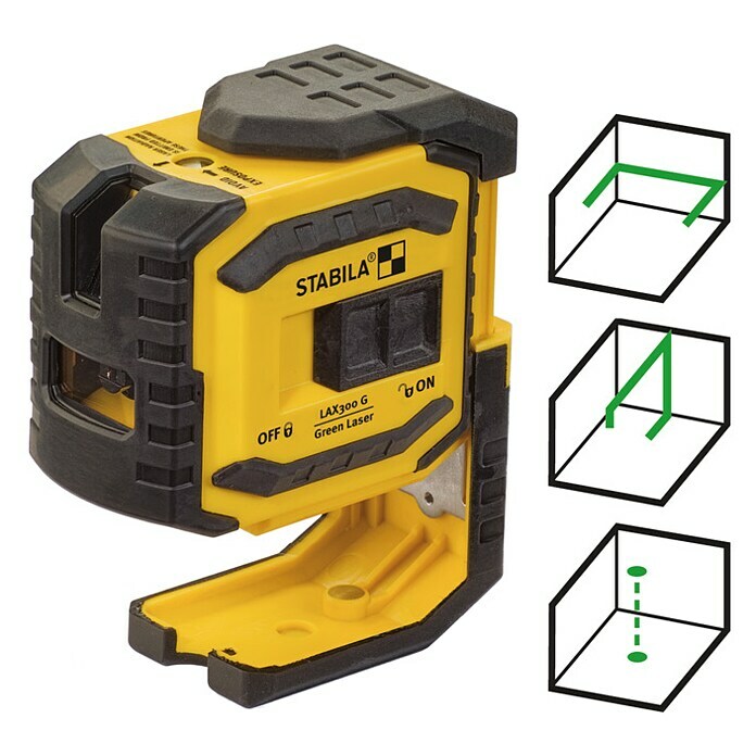 Stabila Kreuzlinienlaser LAX 300 G (Max. Arbeitsbereich: 30 m, 7 -tlg.) | BAUHAUS