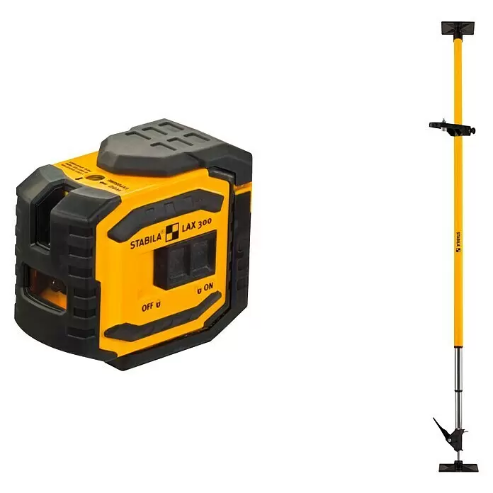 Stabila Kreuzlinienlaser LAX 300Max. Arbeitsbereich: 20 m, 8 -tlg.