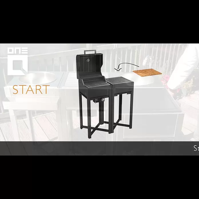 oneQ Warmhalterost - Edelstahl, Passend für: oneQ Holzkohlegrill Glow / oneQ Gasgrill Flame - oneQ promo auf Deutsch