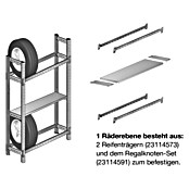 Scholz System Reifenträger Set (Länge: 960 mm, Verzinkt, 2 Stk.)